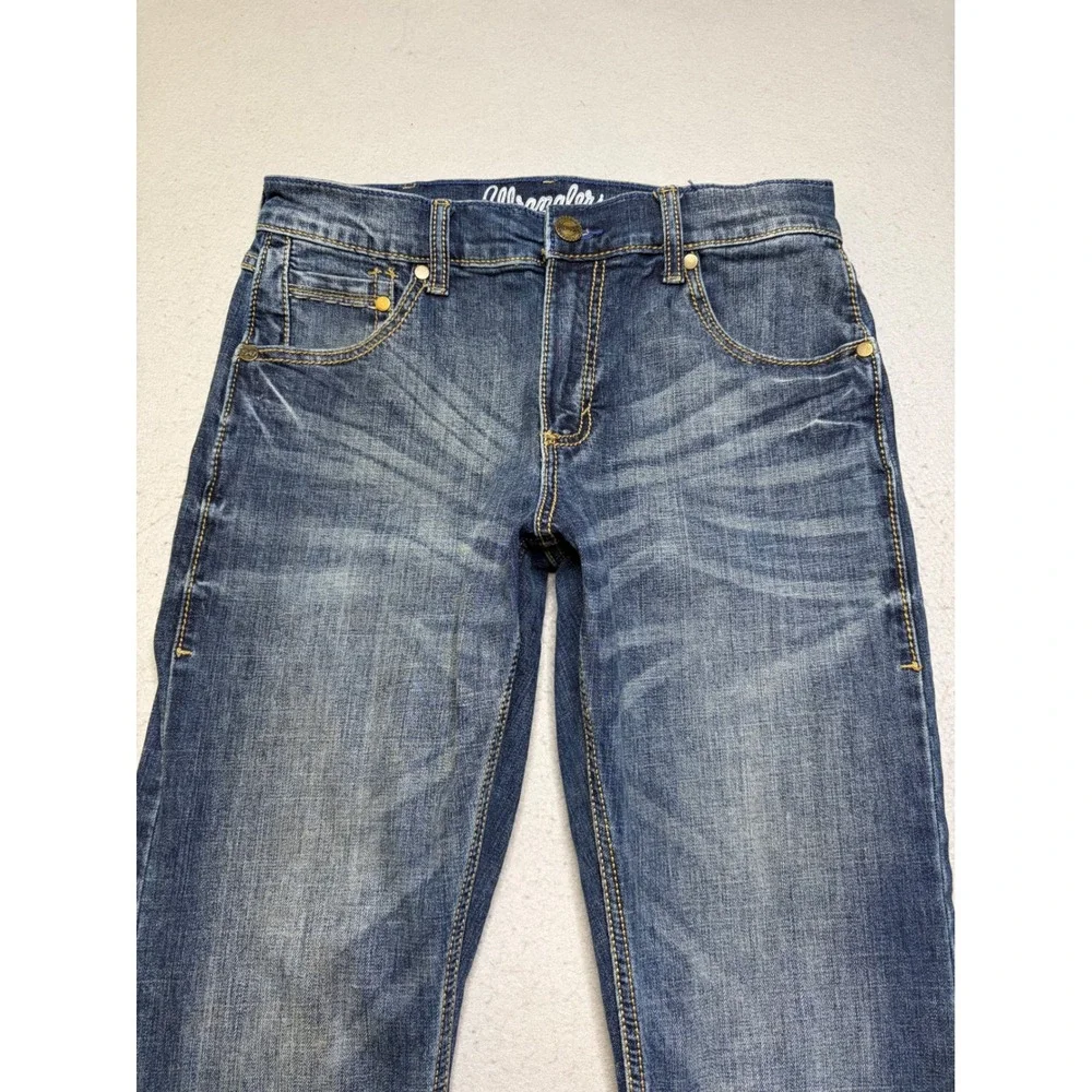 Wrangler Retro Slim Boot Jeans Mens 29x32 Blue Denim 10WLT77LY Western Fit